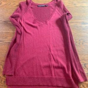 Burgandy Sparkle Long Sleeve Shirt